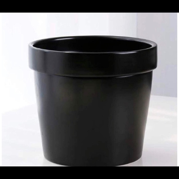 Ceramic Plant pot Vase with Hidden Storage Black - Picture 3 of 5